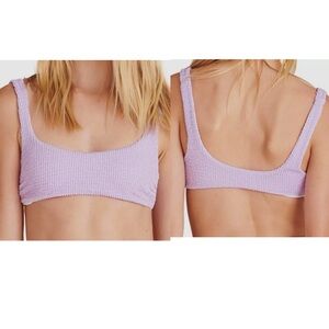 Veronica Beard Women Purple Lavender Texture Celeste Swim Top Swimwear SZ XS NEW